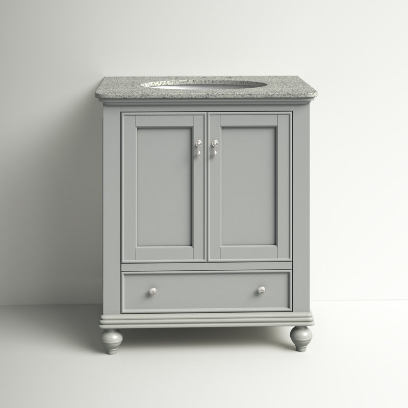 Three Posts™ Launceston 30'' Free Standing Single Bathroom Vanity with